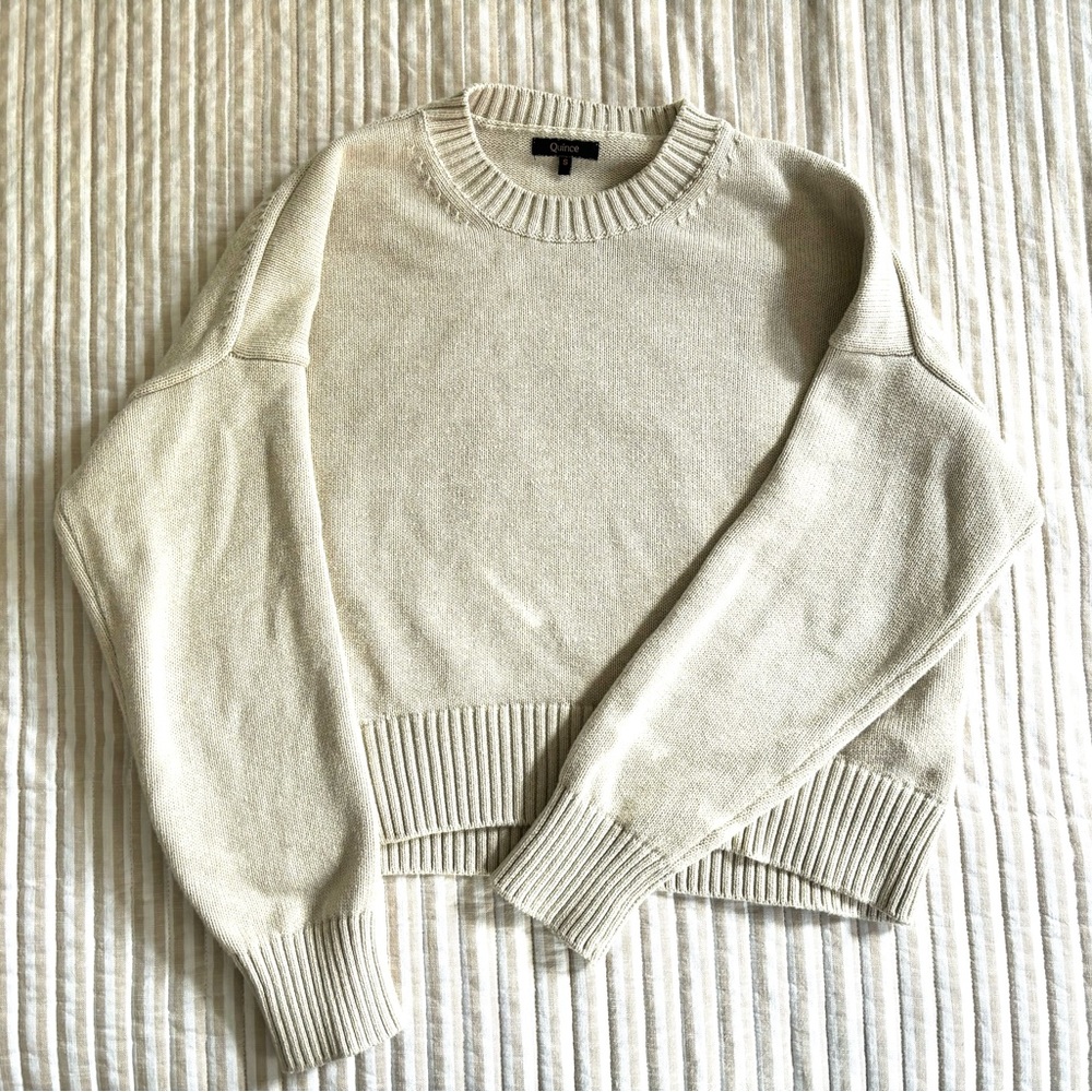 Quince 100% organic cotton sweater - size S